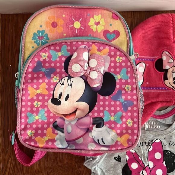 Disney Minnie Mouse Bundle Hat, Shirt and Backpack - Picture 3 of 10